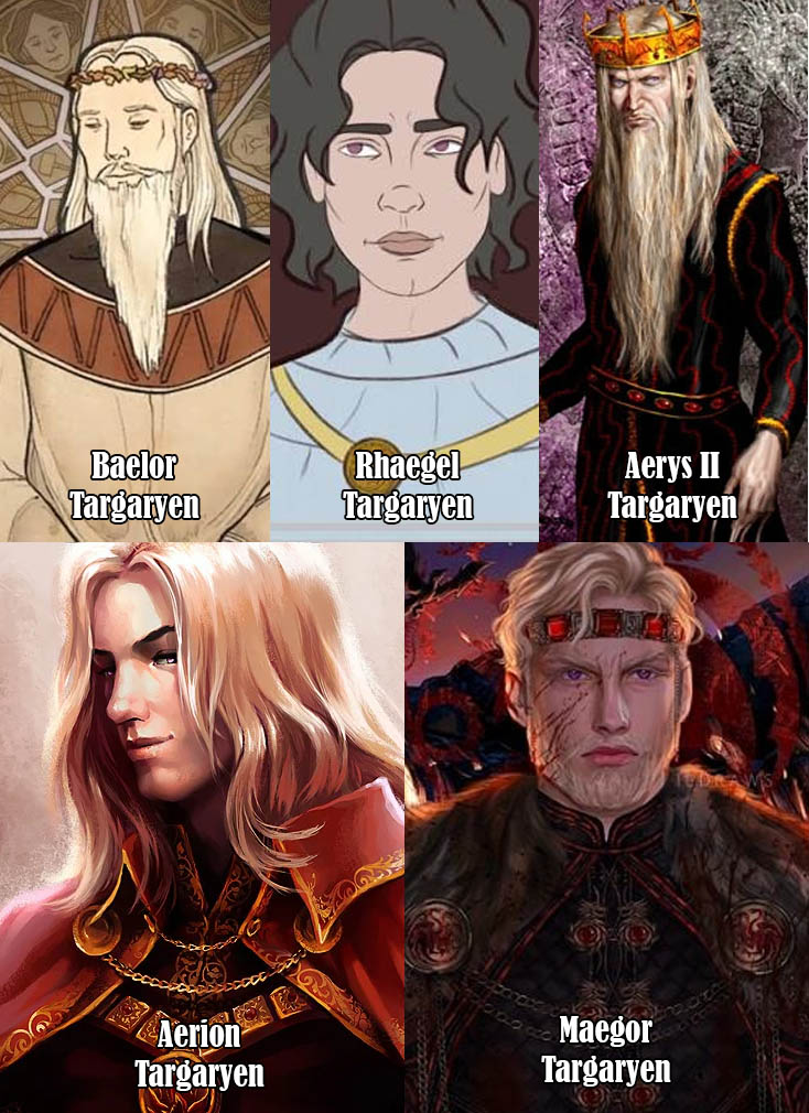 jlinzombie's tweet photo. Esses são considerados os 5 Targaryens mais loucos que já existiram.

5. Baelor Targaryen (Baelor, o Abençoado)
Extremamente religioso, jejuou até quase morrer, aprisionou as próprias irmãs para resistir à tentação e acreditava em milagres acima da realidade.

4. Rhaegel Targaryen
Dançava nu pelo Salão do Trono, comia compulsivamente e tinha comportamentos considerados completamente fora do normal.

3. Aerys II Targaryen (O Rei Louco)
Paranoico, cruel e obcecado por fogo. Queimava inimigos vivos e planejava transformar Porto Real em cinzas.

2. Aerion Targaryen (Aerion Chamaviva)
Acreditava literalmente ser um dragão preso em forma humana. Bebeu fogovivo achando que renasceria como uma criatura de fogo.

1. Maegor Targaryen (Maegor, o Cruel)
Um homem que usou violência como primeira resposta para tudo. Tortura, execuções, guerras e uma crueldade que até os próprios Targaryens temiam.

#HOTD #HouseoftheDragon