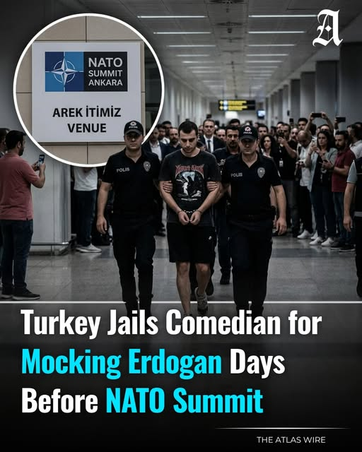 SovereignOne11's tweet photo. Turkey arrested and jailed a popular stand-up comedian just days before the NATO Summit in Ankara, drawing renewed attention to the country's crackdown on free speech ahead of one of the world's most watched diplomatic events. https://t.co/So73ti3V9k