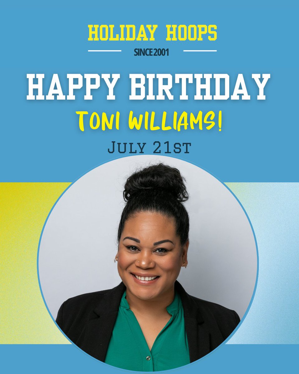 HolidayHoopsBB's tweet photo. 🎉 Our July birthday celebrations continue!
Edward A. Enrique (7/16) 
Toni Williams (7/21) 
Coach Orville Williams (7/21) 
Join us in wishing them a wonderful birthday month!
Learn more: https://t.co/e1piRGyxJc
#HolidayHoopsAndArts #JulyBirthdays #HHAFamily #YouthDevelopment https://t.co/aCMdQBFSAD