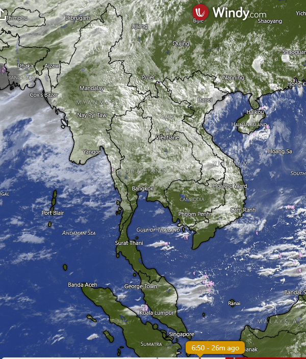 HelmutDuerrast's tweet photo. 10 Jul 26 07:10
RAIN (blue-green-yellow-red=higher intensity) for #Thailand #Bangkok and region; https://t.co/Q0Z3luT3Gj
with RAIN radar from https://t.co/6xsPTcYmf6
>#SWMonsoon RAIN
>STORM further NE over S China https://t.co/Z8aDtlehnq