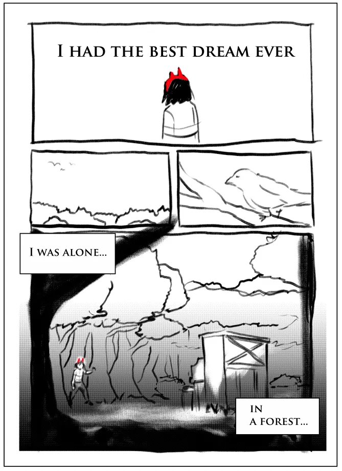 kaloydraws's tweet photo. a hastily done deltarune comic based on a dream I had a long while ago.
2/3 
#deltarune https://t.co/Dbcp9K8x03