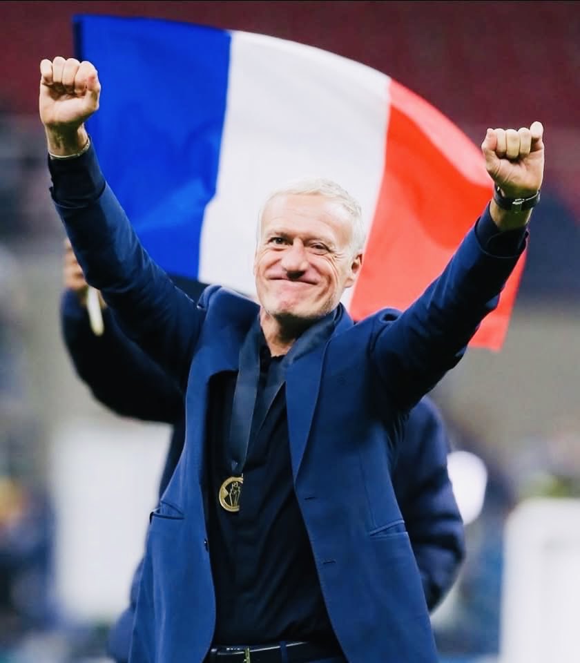 alimo_philip's tweet photo. 🇫🇷 DESCHAMPS MASTERCLASS CONTINUES

🏆 1998 – Captain & World Cup Winner
🏆 2000 – Captain & Euro Winner
🥈 2016 – Euro Finalist
🏆 2018 – World Cup Winner
🏆 2021 – Nations League Winner
🥈 2022 – World Cup Finalist
🥈 2024 – Euro Semi-Finalist
🏟️ 2026 – World Cup Semi-Finalist

🏅 A winner wherever he goes. 

🎖️ The most decorated man in French football history.

💐 Time to give Didier Deschamps his flowers