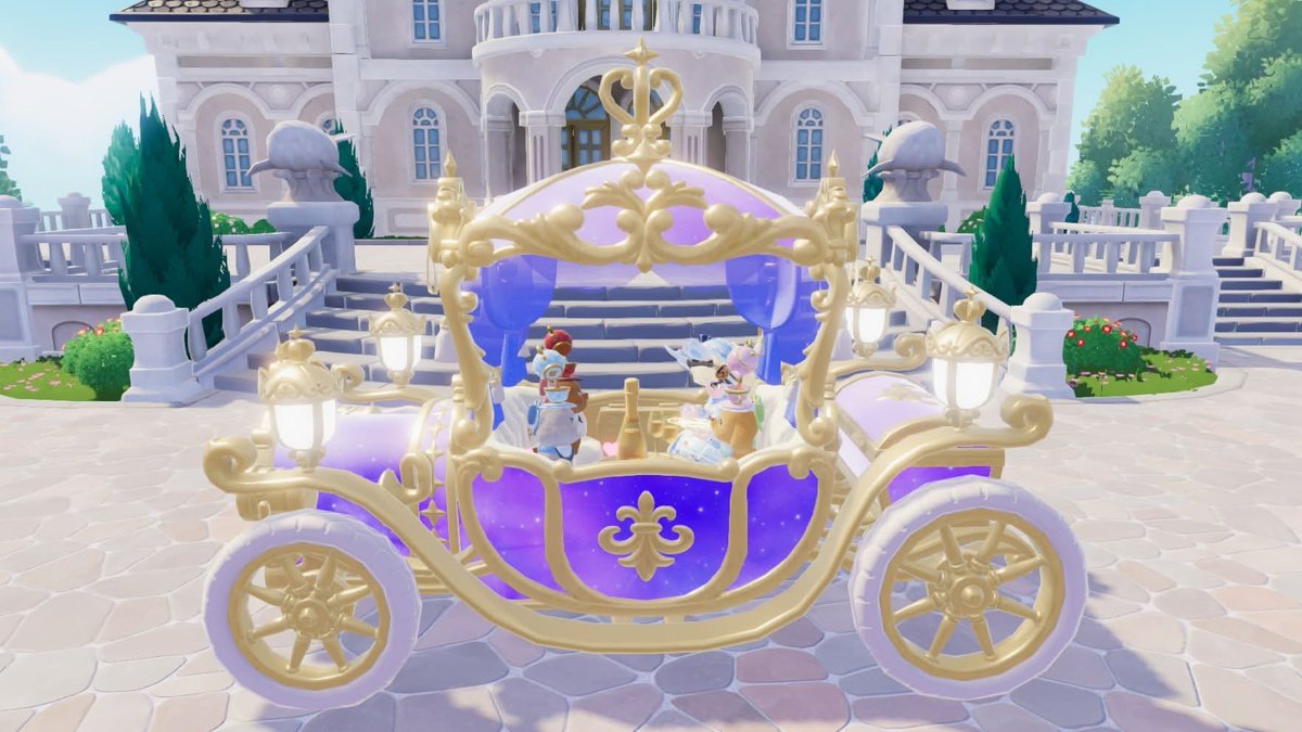 eri___game's tweet photo. 馬車だと愛犬3匹と一緒に乗れる！
流石にかわいすぎる💕

#ハートピア
#heartopia https://t.co/fFvL3KiWXj