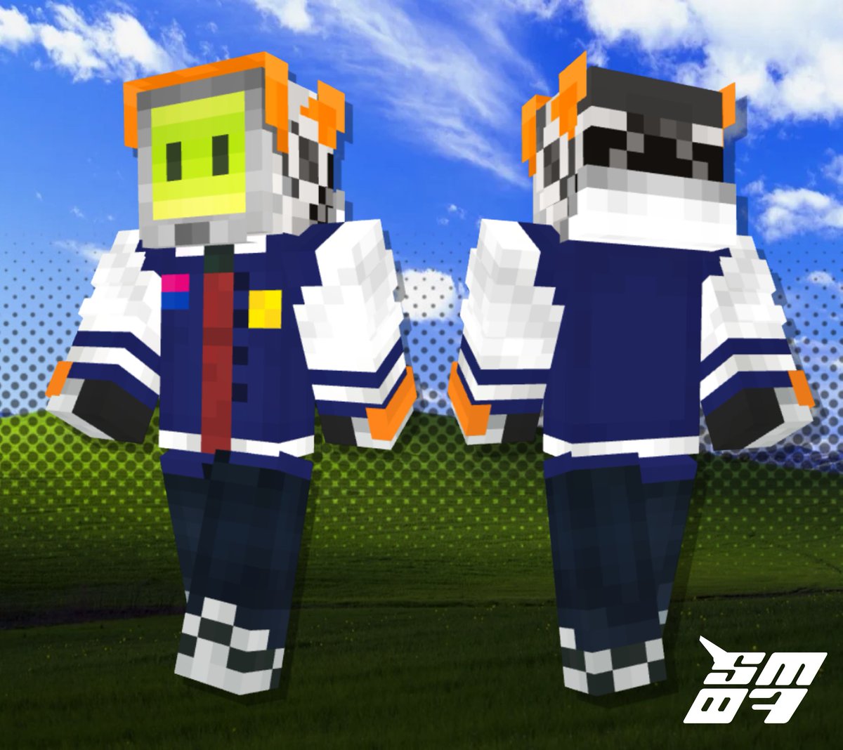 SeaMoon_exe's tweet photo. Finally updated my minecraft skin https://t.co/KZI2GTzAef