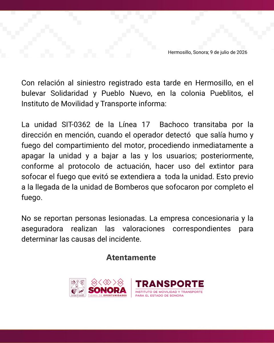 IMTESonora's tweet photo. #IMTESInforma: https://t.co/ICPLBL2cI1