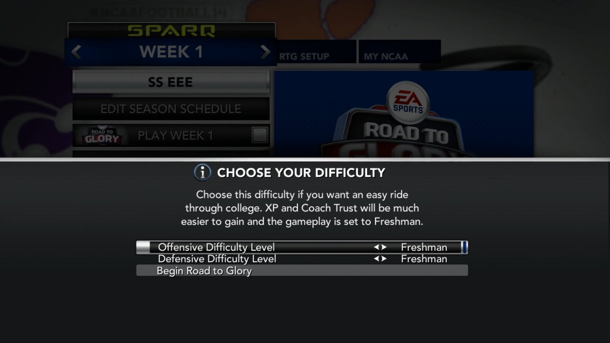 bordeauxyoutube's tweet photo. I find it so interesting in old EA titles, as you raise the difficutly in Road to Glory, it would give you less and less XP to increase the challenge

Now they've decided you'll get less XP for wanting to play on an easier difficulty, or without wear and tear on, at the same time they introduce microtransactions to the mode. Coincidence? #CFBPlayDontPay