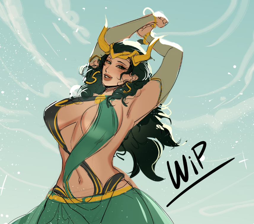 Meylin_tyanSFW's tweet photo. Wip Lady Loki 
 #MarvelRivals #LadyLoki https://t.co/2jzmcKDlOb