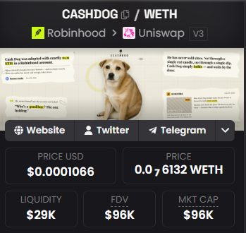 CashdogRBH's tweet photo. Robinhood founder Vlad predicts Robinhood top memes will reach between $30B and $50B this cycle https://t.co/xadKSegIPo