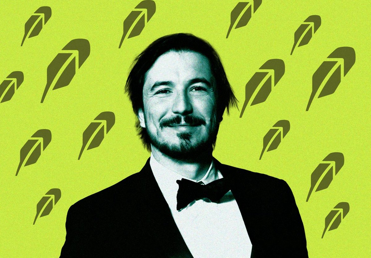 CashdogRBH's tweet photo. Robinhood founder Vlad predicts Robinhood top memes will reach between $30B and $50B this cycle https://t.co/xadKSegIPo