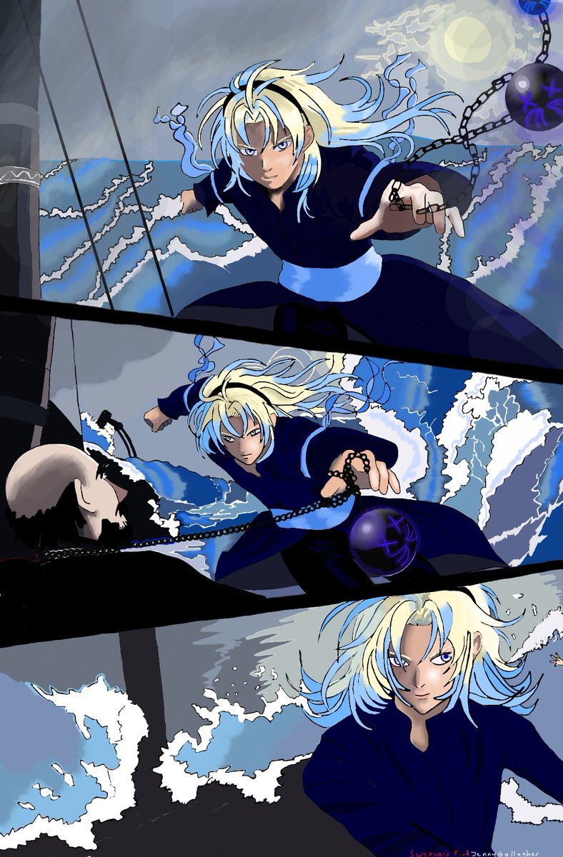 comic_support's tweet photo. This is a page from Swenyar's Find  that I am redoing. I am not done. I am sharing my progress. This is Clel saving children on a ship. 
#Swenyar #comic #WebtoonCanvas 
Here is a link to the comic Swenyar's Find. 
https://t.co/svd6oGyjMD https://t.co/5mM1VtweFA