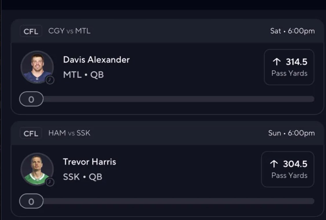 roseweedrt's tweet photo. Favorite Slip for CFL This weekend.

Posted a couple other slips... Check em out

#Prizepicks #PrizepicksCFL #CFL #GamblingX #POTD https://t.co/pMkEH0todU