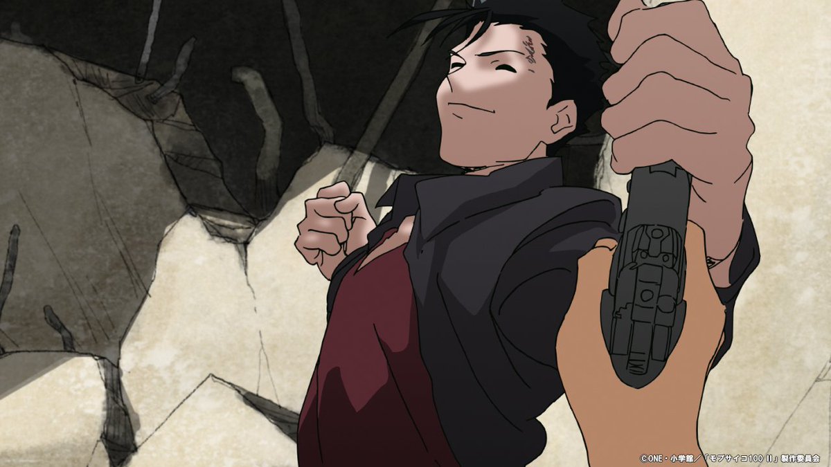 wb_anime's tweet photo. 本日は、元「爪」5超の一人・島崎の誕生日！🕶⚡️

圧倒的な超能力と余裕の笑みで、モブたちを極限まで追い詰めた島崎。
あの超スピードの縦横無尽なバトルアクションシーンは必見です👊

Happy Birthday, Shimazaki! 🕶⚡️
Reply with your favorite Shimazaki battle scenes!

📺モブサイコ100 Ⅱ @mobpsycho_anime