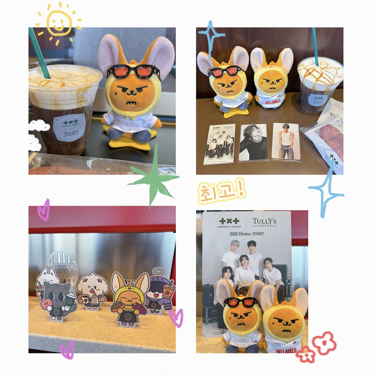 n_lo9m's tweet photo. ✚✖︎✚タリーズコラボ最高✨
ステッカーはあった😄
トゥバちゃんの曲を聞きながら☕ https://t.co/ooA6GyAxeg