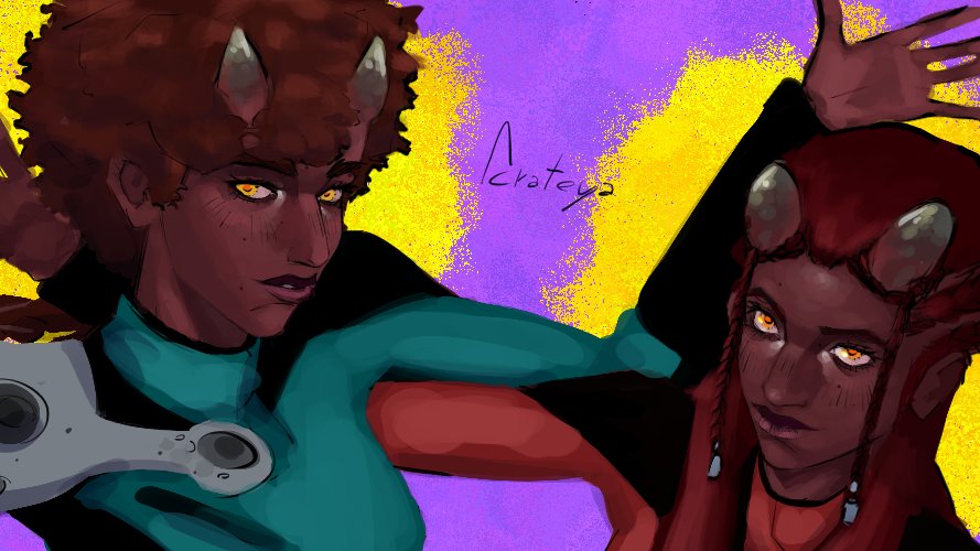 acrateya's tweet photo. Banner
OCs - Einla and Alethea
#drawingㅤㅤ #digitalartㅤ #originalcharcter 
#sketches        #banner        #art https://t.co/bkYDCLcEec