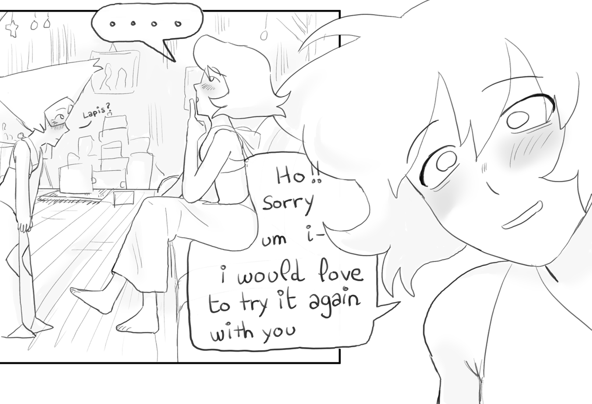 PINEA_GIRL's tweet photo. THERE'S THE PART 2 
OF MY LITLLE LAPIDOT COMIC

HOPE YALL LIKE IT
WE ALL LOVE PERIDOT AND LAPIS HERE 

#lapidot
#lapislazuli
#peridot
#peridotstevenuniverse
#lapislazulistevenuniverse
#stevenuniverse
#lapisxperidot
#imthebestgirlever https://t.co/nr4ReeLC3O
