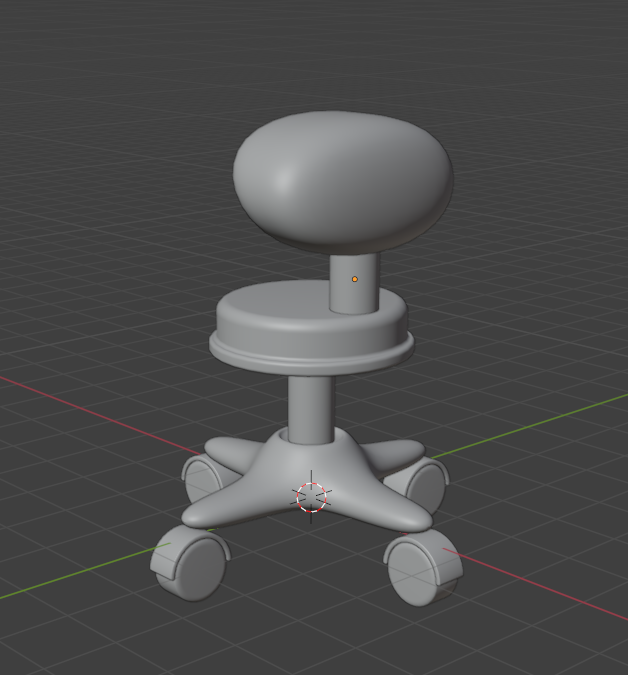 GABBA_HardStyle's tweet photo. 一気にデスクチェアの　#モデリング
#blender　#CG https://t.co/adQasoLvTL