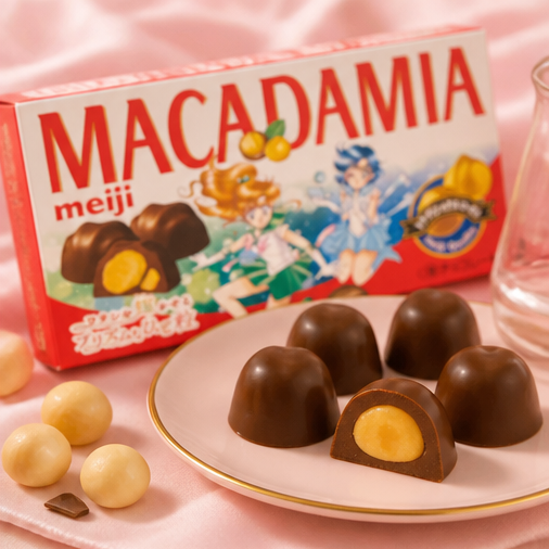 potsquared's tweet photo. POV: snacking like a Guardian today. ✨ Which scout is your favorite? Tell us in the comments! 🌙
#meiji #macadamia #sailormoon #japansnacks #snackgoals https://t.co/ueU3yYG8eJ