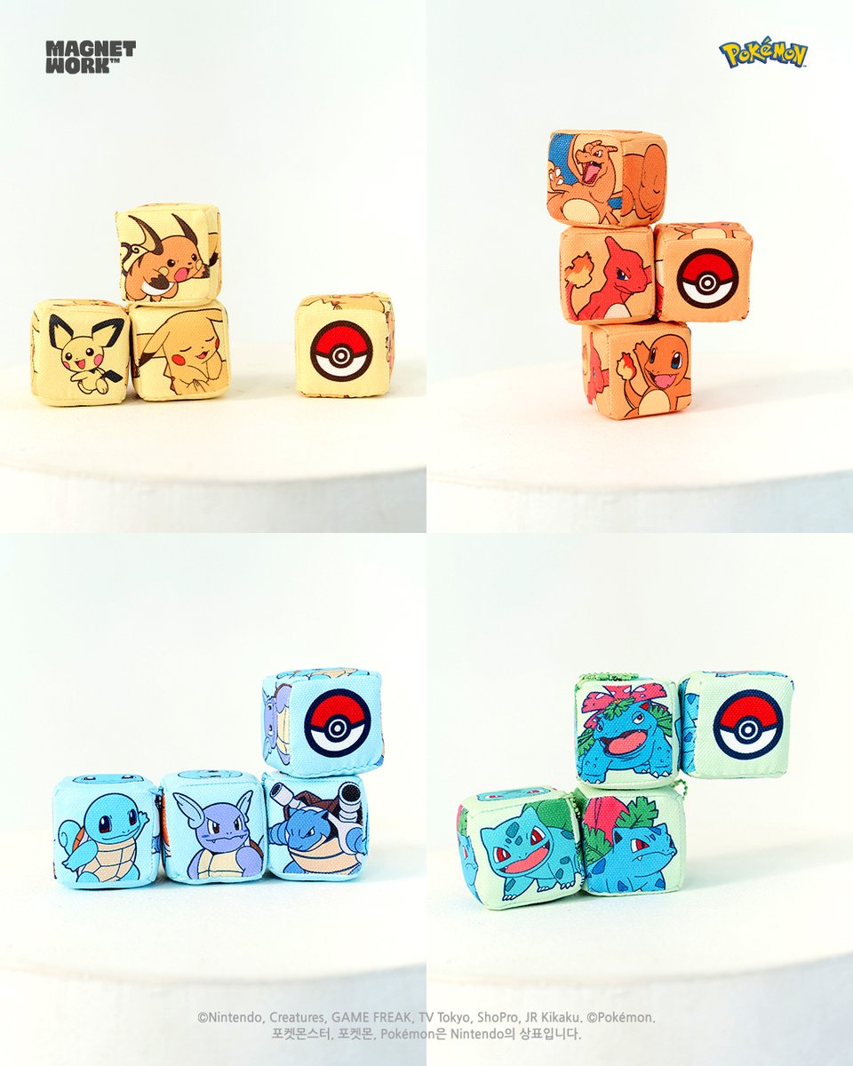 pokemonkrmkt's tweet photo. "어디든 착! 어떤 면이든 착!"⚡
포켓몬을 더 재미있게 즐기는 마그넷워크!

-360° 회전 자석 내장
어느 방향이든 자유롭게 붙여 다양한 모양을 만들 수 있어요.
쌓고, 연결하고, 꾸미고 크고 작은 사이즈를 여러 개를 연결해서 놀 수 있어요.

-가방에 쏙!
미니 사이즈는 볼체인으로 가방이나 파우치에 달아 언제 어디서나 함께할 수 있어요.

-소장 욕구 100%
몬스터볼부터 슈퍼볼, 하이퍼볼과
피카츄, 파이리, 꼬부기, 이상해씨 진화까지!
좋아하는 포켓몬을 하나씩 모으는 재미도 가득✨

※상품 이미지는 이미지 컷으로 실제와 다를 수 있습니다.

판매처: https://t.co/vG2kTuS3rE
상품문의: 031-603-1115

#마그넷워크 #magnetwork #포켓몬 #Pokémon
