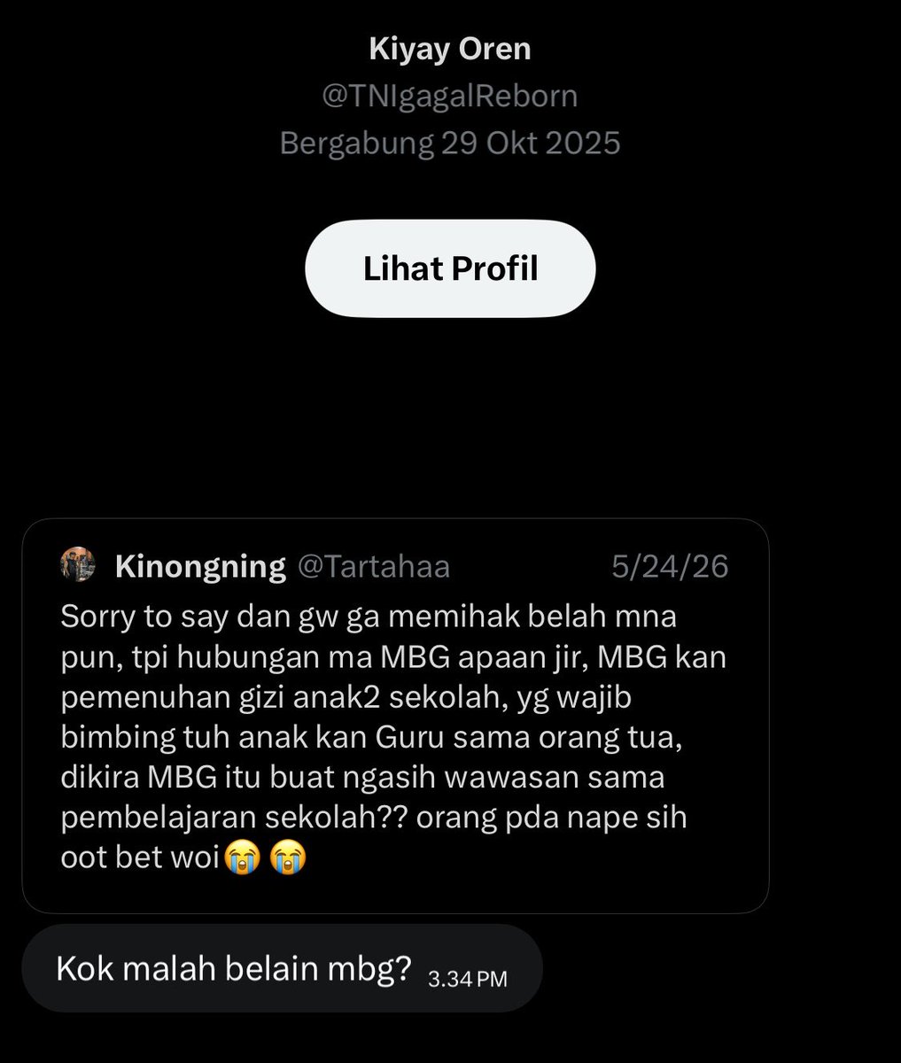 Tartahaa's tweet photo. Gda yg bela mbg oon https://t.co/74Pmh3aRpO