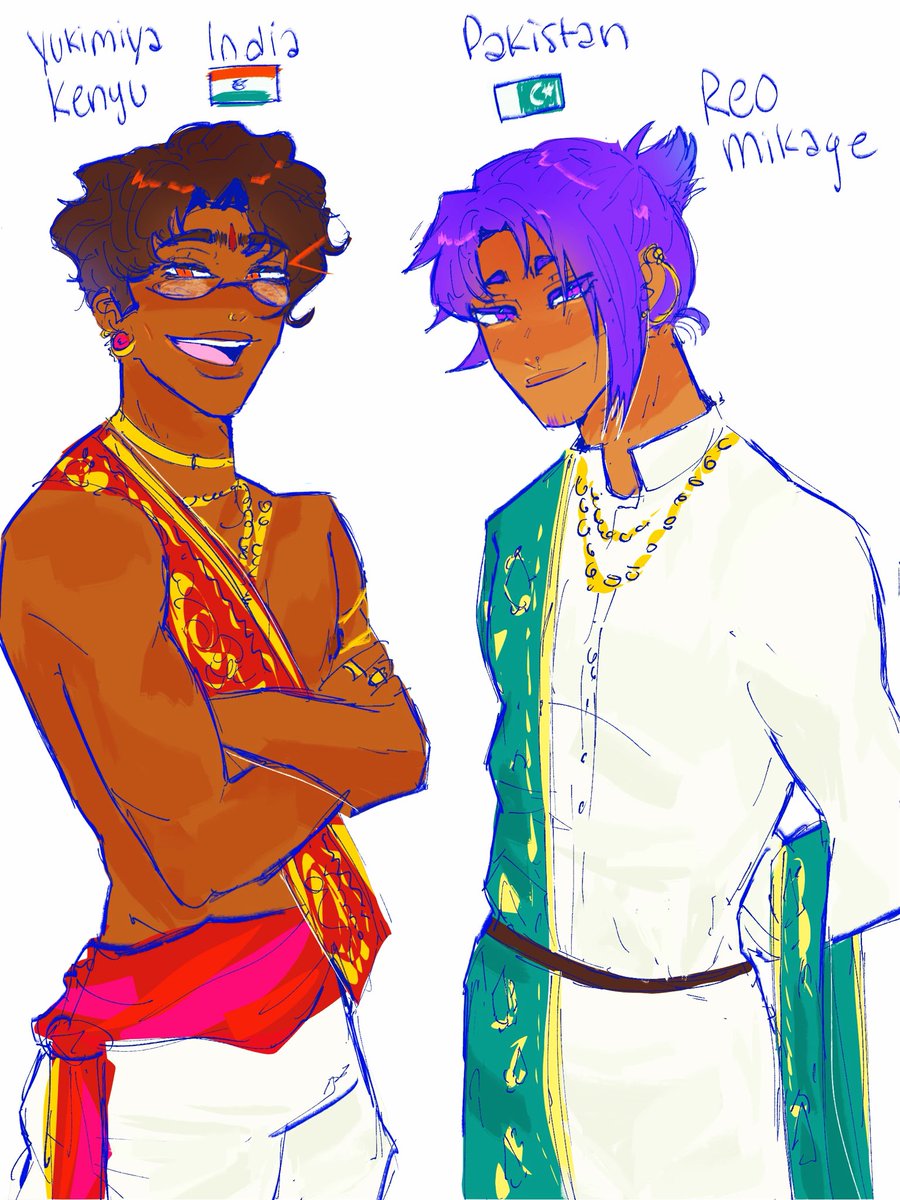 fuxzlux's tweet photo. DESILOCK 😳 @aespeaches asked me to do this and I got hooked they look so good… 🤤 #reo #yukimiya #bllk https://t.co/qBvNBe5emv