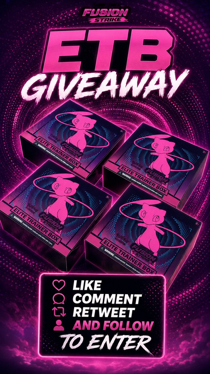 Motiondyor's tweet photo. Pokemon ETB Giveaway🪐

Im giving away 4 ETB Pokemon boxes To 4 Lucky Winners

Like Follow RT and Comment To ENTER!!! https://t.co/v0cOWSkEmk