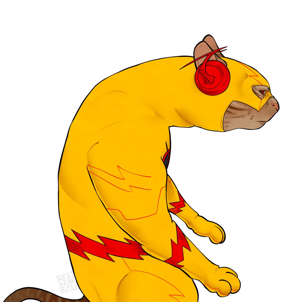 keanurye's tweet photo. Speedster cats https://t.co/cHFOGglRpU