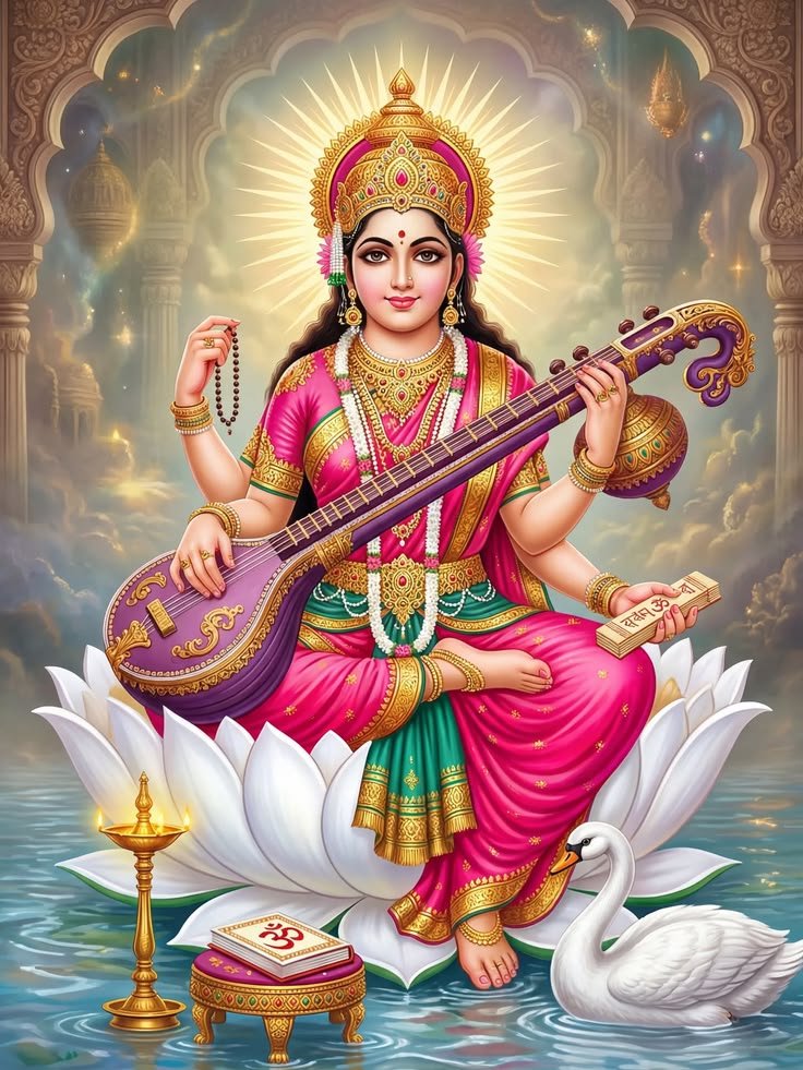 HiNdU05019434's tweet photo. 🌳🌻⚘️#जय_मां_भगवती⚘️🌻🌳

ज्ञान का दीप जलाती हो तुम,
अज्ञान का तिमिर मिटाती हो तुम,
हाथ में वीणा और मुख पर मुस्कान,
विद्या की देवी कहलाती हो तुम।।

🔥मां सरस्वती जी का आशीर्वाद आप पर सदैव बना रहे🔥

      ⚜️⛳#जय_माँ_सरस्वती ⛳⚜️
     🙏🌷#जय_माँ_वीणावादिनी🌷🙏 https://t.co/ZgCe6GWKM8