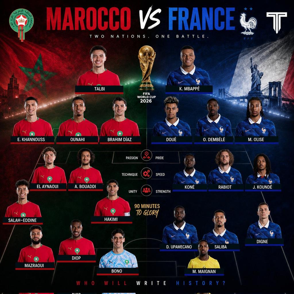 Bentoxiq's tweet photo. @PolymarketSport Who are you supporting tonight ? 
🇫🇷🇲🇦 https://t.co/GYw66lO1Dm