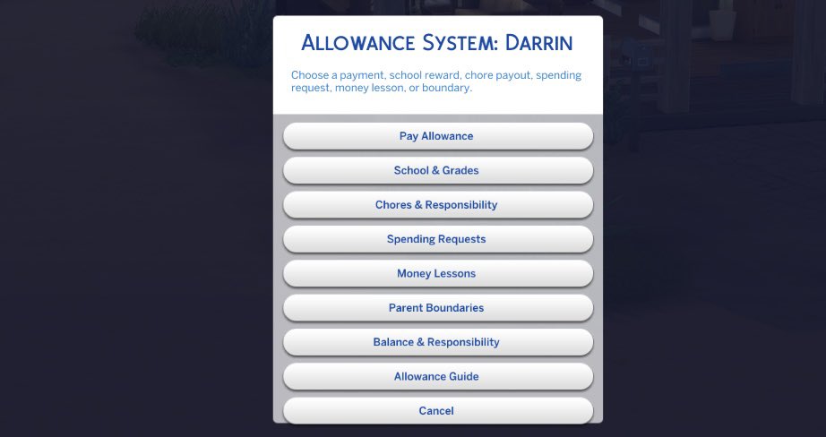 JayeXSims's tweet photo. After weeks of building, testing, fixing, and testing again. I finally created a full Allowance System for The Sims 4!

Kids and teens can now have saved allowance balances, ask parents for money, spend their own money, set savings goals, and more. Out at midnight!
Sims 4 Mod🫶🏾 https://t.co/kPU3uvjCMe