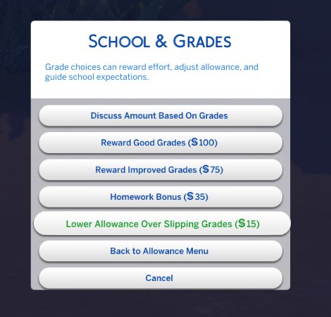 JayeXSims's tweet photo. After weeks of building, testing, fixing, and testing again. I finally created a full Allowance System for The Sims 4!

Kids and teens can now have saved allowance balances, ask parents for money, spend their own money, set savings goals, and more. Out at midnight!
Sims 4 Mod🫶🏾 https://t.co/kPU3uvjCMe