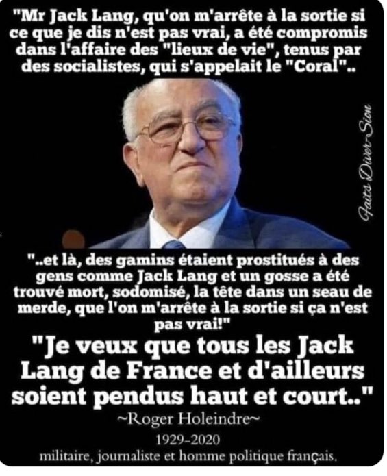 2Halumi's tweet photo. Macron veut faire croire qu'il agit contre la pédophilie !!

Mais il a installé et protégé ses amis pédophiles en permanence !!

https://t.co/ZRwkgwjiuG https://t.co/RASql30XEN