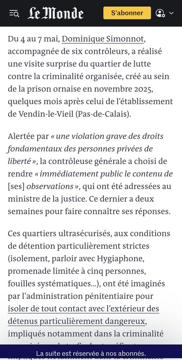 florentchev's tweet photo. @sebasti03254494 @davidperrotin Source : La contrôleuse générale des lieux de privation de liberté.

Suffit de lire. https://t.co/4MXWXbf1H4