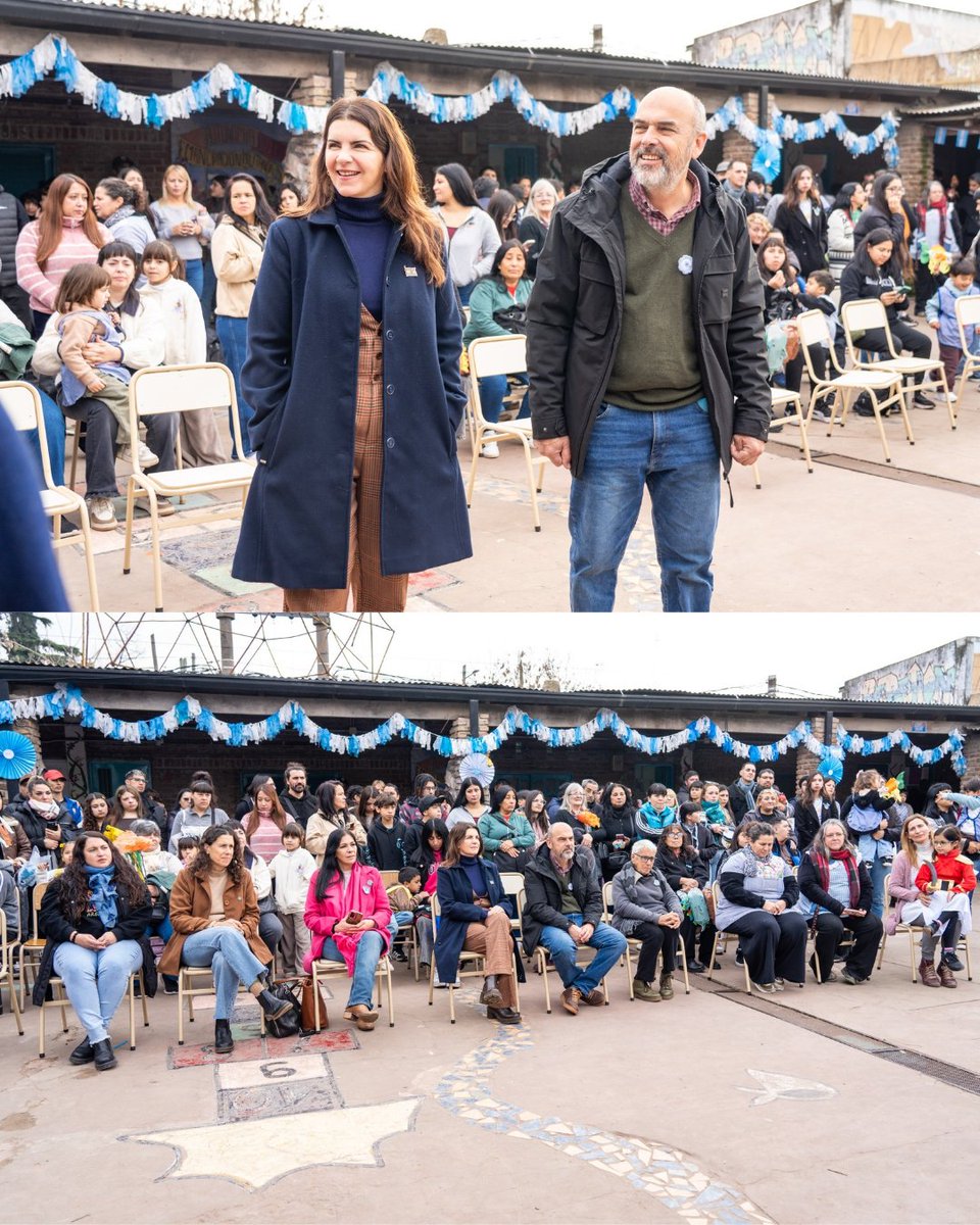 marielfmoreno1's tweet photo. Compartimos con enorme alegría junto a la Escuela Creciendo Juntos la inauguración de su nuevo SUM y la reinauguración de la biblioteca, dos espacios muy esperados por todas y todos 

Estas obras pudieron concretarse con el acompañamiento del Municipio a través del Fondo Educativo. Creemos que cada escuela merece contar con espacios dignos y cuidados, donde las niñas y los niños puedan aprender, compartir y crecer.

Quiero felicitar a toda la comunidad educativa, a las familias y a quienes, con tanto esfuerzo y compromiso, sostienen este proyecto todos los días. Sabemos que son tiempos difíciles, pero cuando una comunidad se organiza y trabaja unida, es capaz de hacer realidad grandes cosas.

¡Felicitaciones a la Escuela Creciendo Juntos por este paso tan importante!❤️