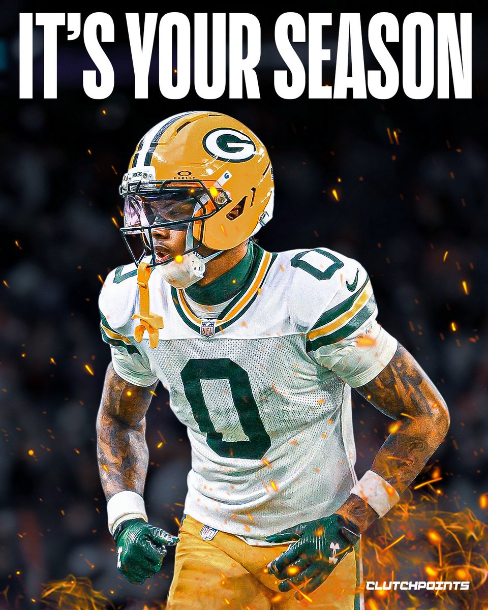 PackersNationCP's tweet photo. With Romeo Doubs gone and Dontayvion Wicks no longer in Green Bay, Matthew Golden is expected to step into the WR2 role behind Christian Watson 📈 https://t.co/l6aSslOJ48