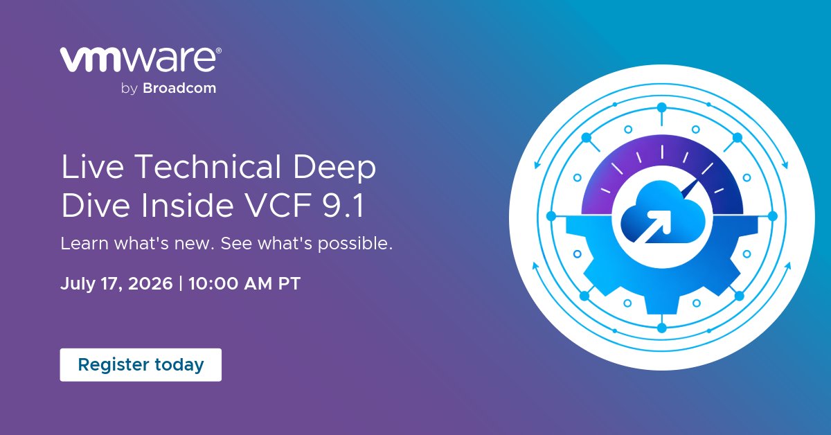 VMware Cloud Foundation (VCF) tweet media