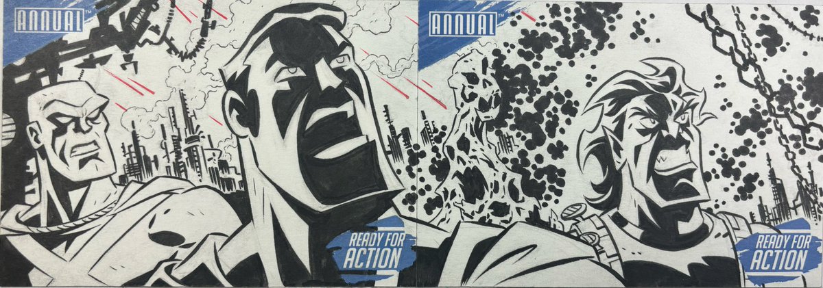 cretineb's tweet photo. DC sketch card process https://t.co/MvjalR1crv