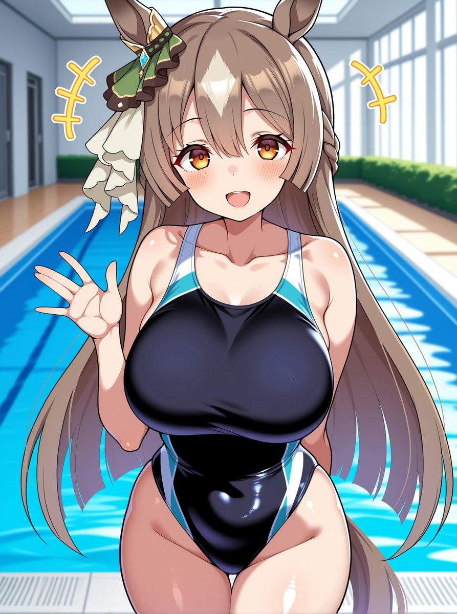 shinson_umai's tweet photo. おぉ～題ぃ～箱ぉ～
依頼：サトノダイヤモンドの競泳水着姿お願いします

シンプルにしました。これでよろしいか？除外されても知らない知らない https://t.co/n6ctE5L3KQ