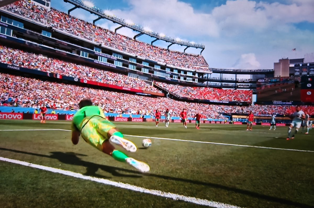EbereCFC's tweet photo. Very poor penalty 
#FRMAR https://t.co/foFC3JUlqp