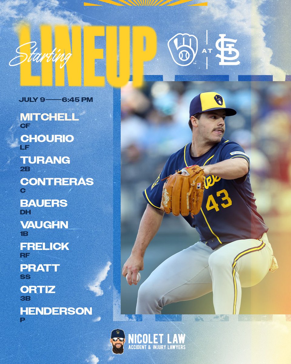 Brewers's tweet photo. We get to watch Logan Henderson pitch today

📺: https://t.co/eycfmE2vgm
📻: WTMJ

#ThisIsMyCrew x @NicoletLaw https://t.co/cYK4zAGgy1