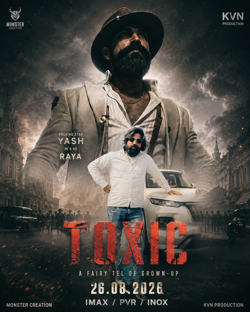 ROCKINGSTAR_007's tweet photo. 26.08.2026 – The Hunt Begins.💥💢💯💯💯💯 💣💣💣💣💣 🗯@TheNameIsYash
@advani_kiara

 #toxicthmovie #RockingStarYash https://t.co/eKYDaKcVrf