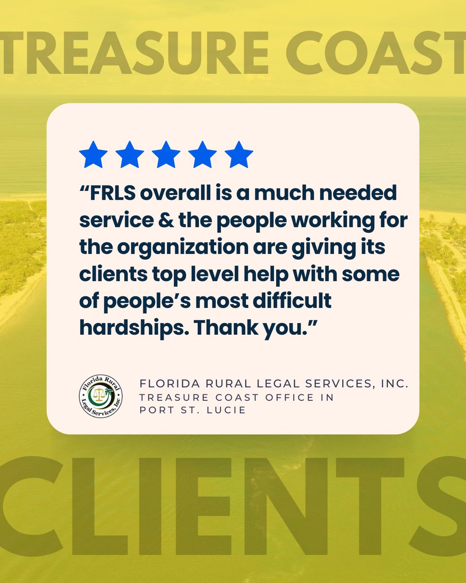 Frls_Inc's tweet photo. Client Testimonial Spotlight | At FRLS, we know that legal challenges often come during some of life's most difficult moments. That's why we're committed to providing high-quality free legal assistance to those who need it most.

We're grateful for feedback like this. https://t.co/KSDElffxAp