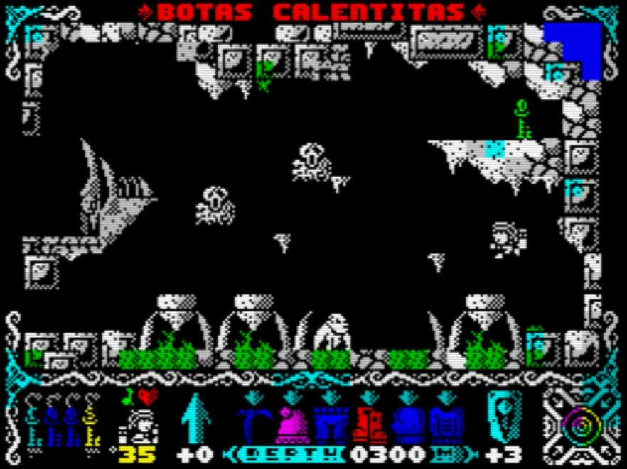 The Rivenor Relic (2026) by EdD for ZX Spectrum. This platformer