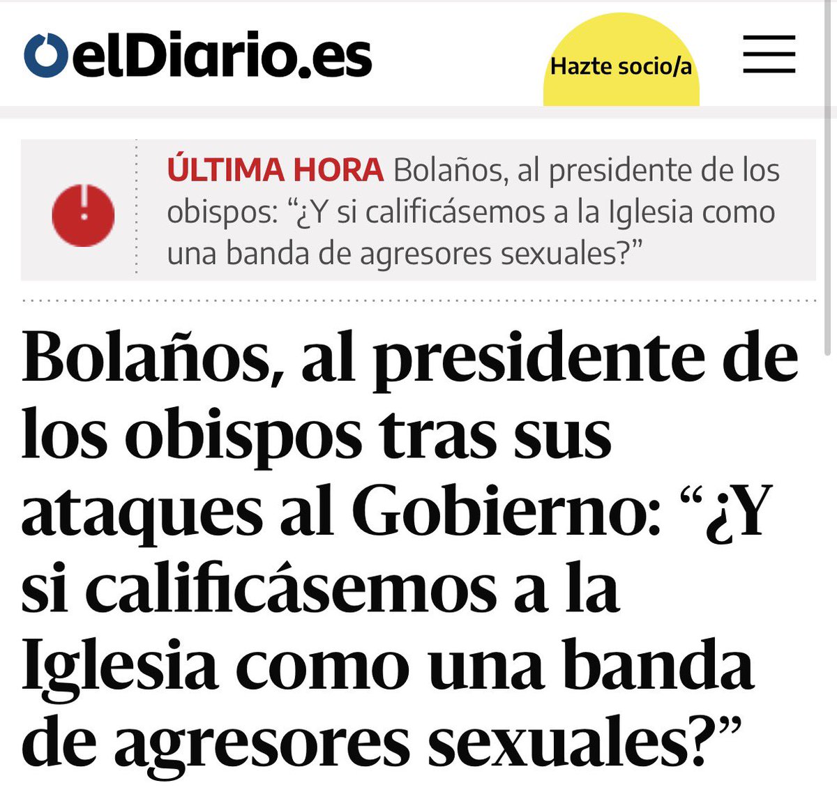 marianocejasr's tweet photo. Pues ciertamente Bolaños le ha dado una hostia con las dos manos al
Presidente de los obispos https://t.co/8lvkBAG6Fr
