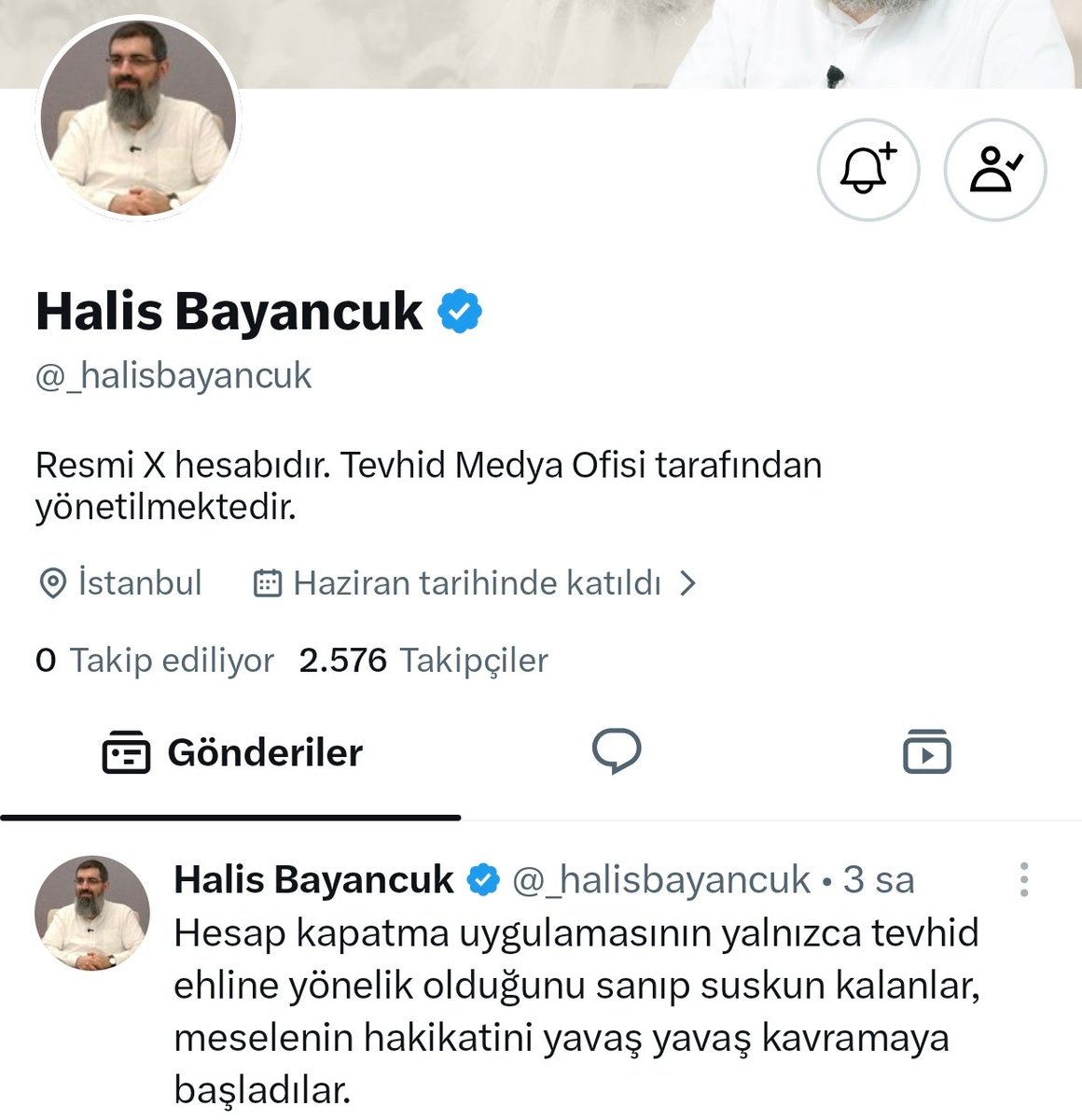 mezkur's tweet photo. Halis Hocamızın yeni hesabını takibe alalım. Elden ele yayalım. 
@_halisbayancuk https://t.co/6sbJkAbO59