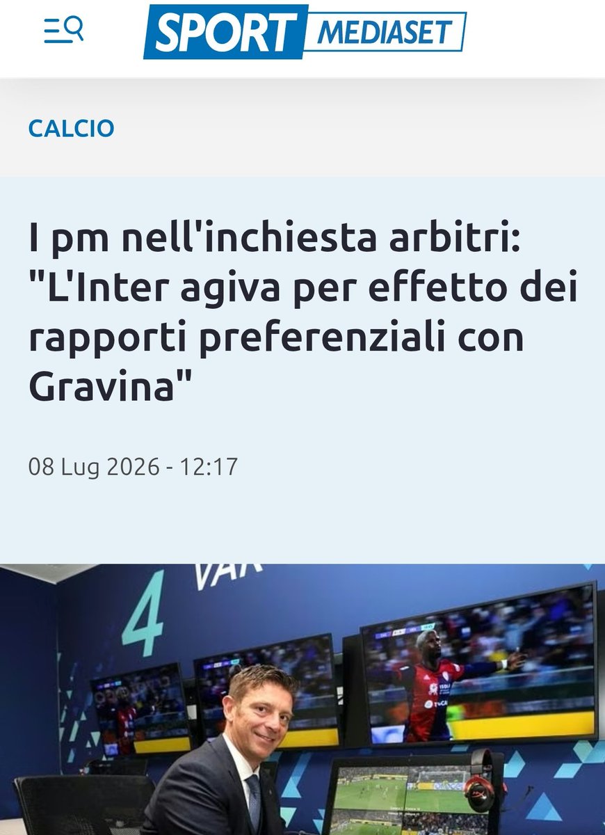 DeadpoorJuve's tweet photo. Rapporti preferenziali con Gravina. In un Paese normale questa frase varrebbe la Serie D. Ma tranquilli, adesso indagherà la Procura Federale di Chinè, ovvero l'organo nominato da Gravina stesso! Il controllore che indaga sul controllato che favoriva l'Inter. https://t.co/epikrO2EGk