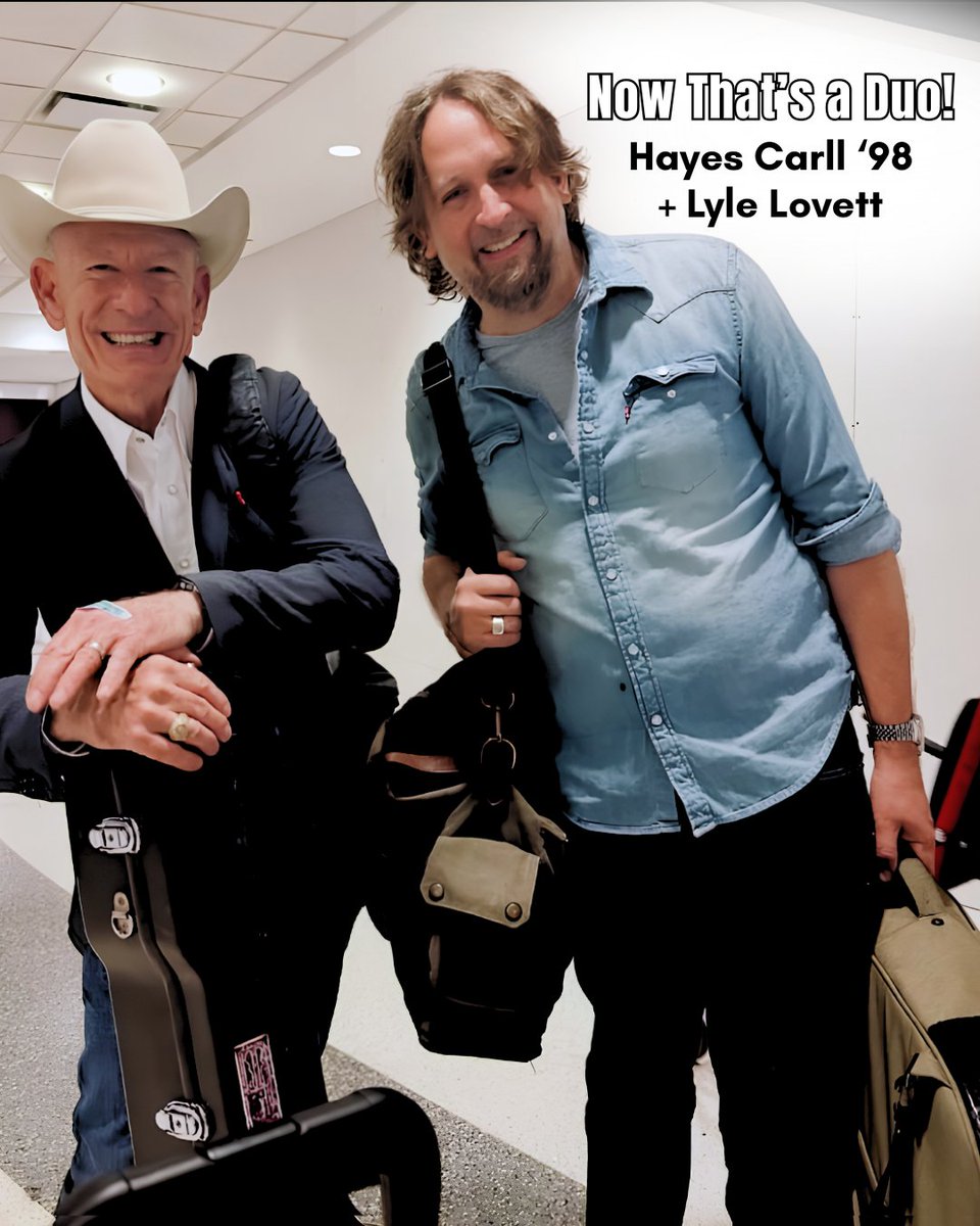 hendrixcollege's tweet photo. Hendrix alumnus Hayes Carll ’98 hits the road with music legend Lyle Lovett this month! 🎶

Hayes will be opening seven shows from Michigan to Massachusetts, and we know they’re going to be something special. Grab a ticket for an unforgettable evening of great music.🎫 https://t.co/20D0R8h8JB