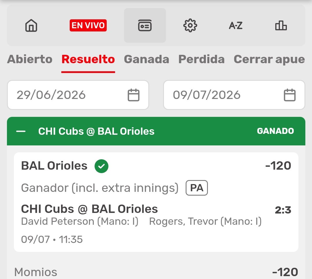Isaias582's tweet photo. As ♠️ empezamos con el pie derecho.. vamos 👊🏻👊🏻⚾🚀✅🤑 #MLB #Jueves #bets https://t.co/RHPWUymTzq