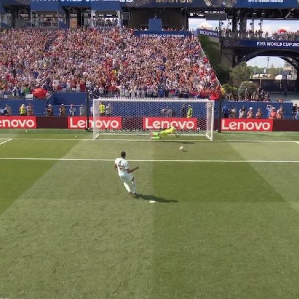 TouchmineX's tweet photo. 🚨 𝗖𝗢𝗥𝗥𝗨𝗣𝗧𝗜𝗢𝗡 𝗔𝗟𝗘𝗥𝗧: France are awarded a clear penalty, yet VAR takes more than three minutes to confirm it for no apparent reason.

The Argentine referee then delays the penalty from being taken three separate times, repeatedly interrupting the process and disrupting Mbappé’s rhythm before finally allowing the kick to be taken. Mbappé goes on to miss the penalty.