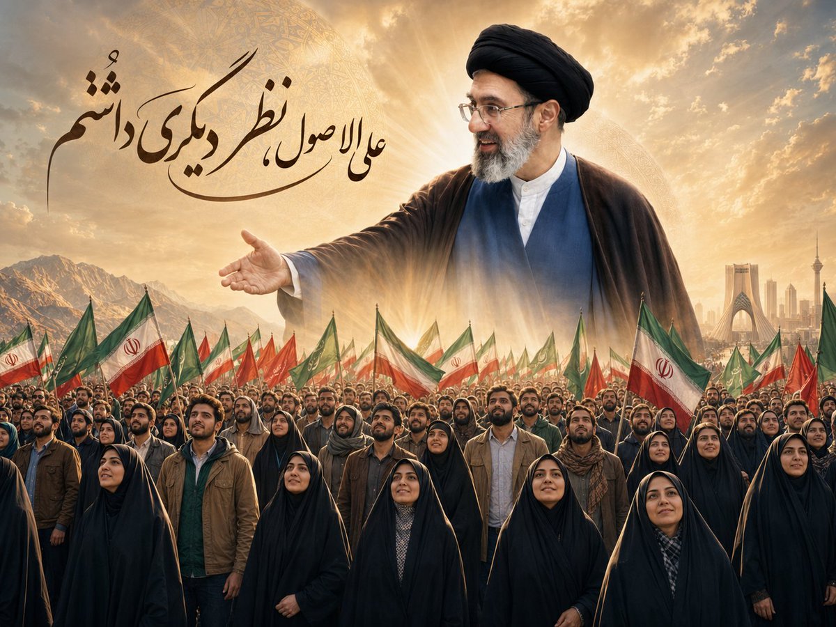 nikrooz007's tweet photo. وقتی میگوید علی الاصول یعنی
 شما در اشتباهید برای مذاکره کردن، ولی دراصل خواست چهره دشمن و شما را با گفتن علی الاصول نظر دیگری داشتم رو کند 
در پایان حرف همه ی مردم حرف رهبرشان شده و منتظرند آقا حکم دهد تا ریشه شان را بخشکانیم
#بدرقه_سید_خراسانی
#باید_برخاست https://t.co/uxsb5BgTlw
