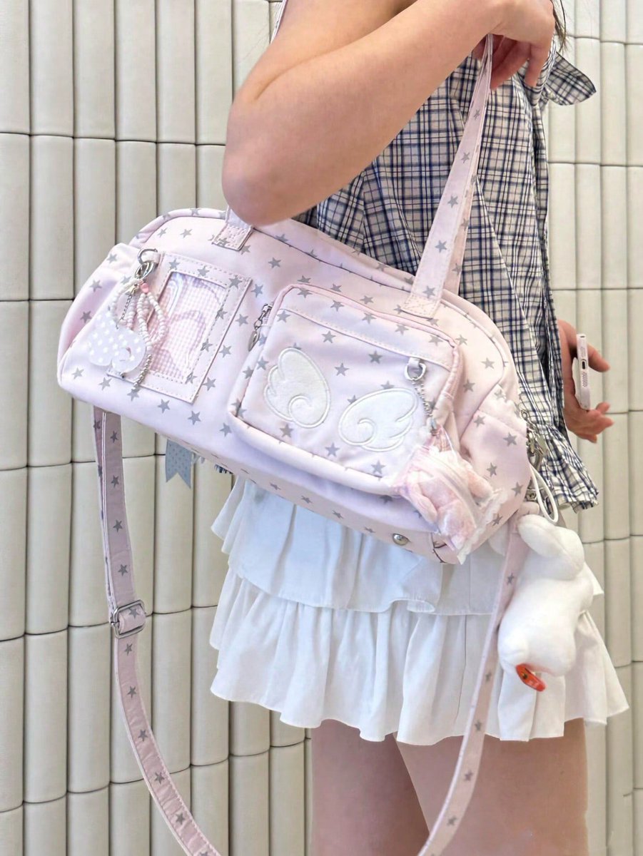 hearts2isa's tweet photo. 1. em primeiro lugar essa bolsa muitoo fofa com espaço pra cacarecos, pelucias e photocard 

Link: https://t.co/tuaOVgcpIA
id: W3L3PK7 https://t.co/pVKd2sgYgc